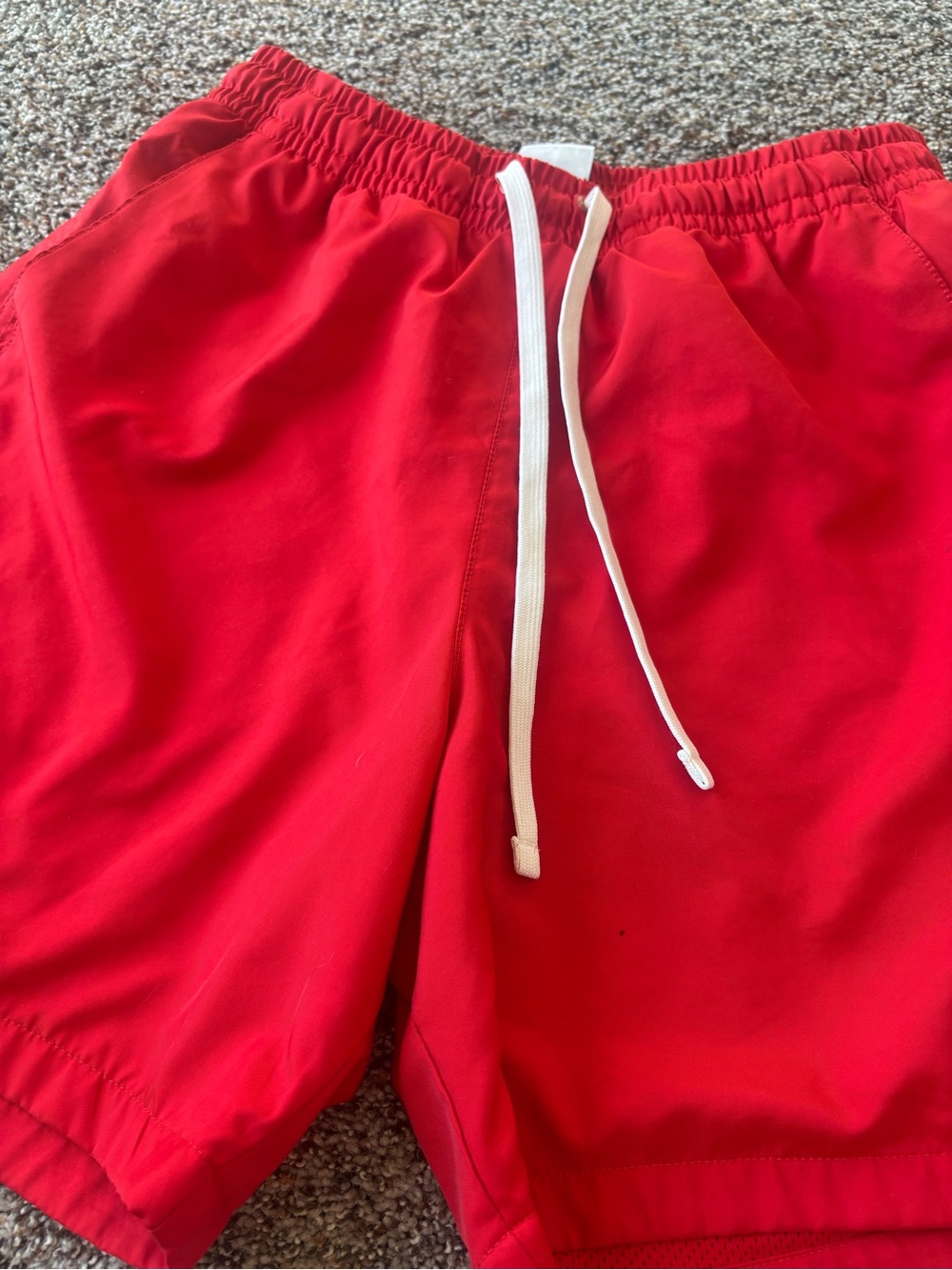Nike Women’s Red Athletic Running Shorts Small Drawstring - Picture 3 of 5